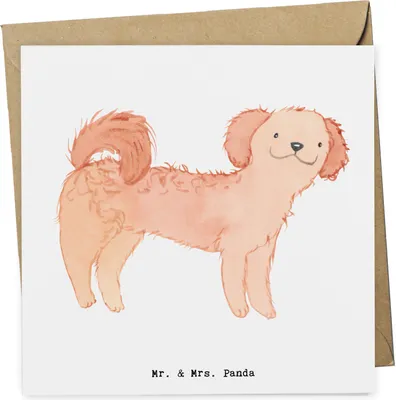 Produktbild von Mr. & Mrs. Panda Grußkarte Cavapoo Lebensretter - Weiß - Geschenk, Cavoodle, Klappkarte, doppelkarte, faltkarte, anlasskarte, Glückwunschkarte