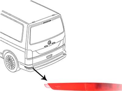 Produktbild von VAN WEZEL Rückstrahler 5791929 Links für VW Multivan VI (SGF, SGM, SGN)
