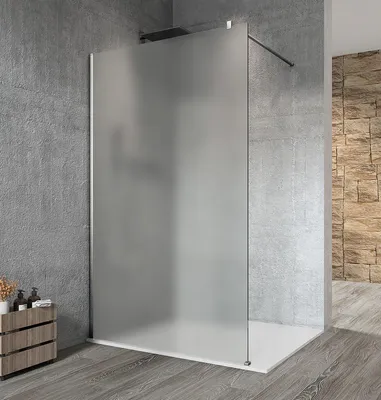 Produktbild von Gelco VARIO CHROME Dusch-Glasteil, Wandmontage, Milchglas, 1200 mm