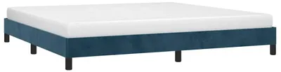 Obrázok produktu pre vidaXL Rám postele bez matraca tmavomodrý 200x200 cm zamat