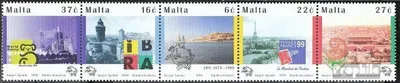 Produktbild von Briefmarken Malta 1999 Mi 1067-1071 Fünferstreifen (kompl.Ausg.) postfrisch UPU