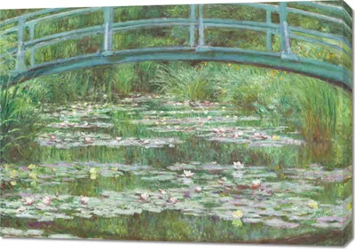 Obrázek produktu pro Obraz 100x70cm Japonská lávka, Monet Vintage
