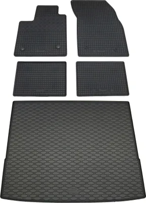 Produktbild von Rigum Gummi Fußmatten + Kofferraumwanne im Set für Ford Focus MK4 Turnier