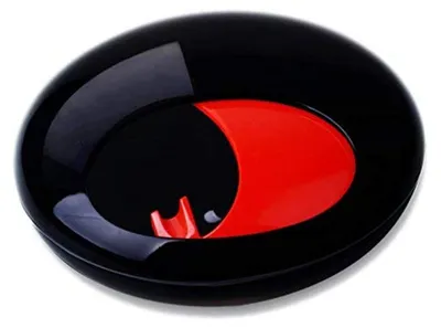 Image de Cendrier rond élégant avec couvercle, idéal pour la maison et le bureau