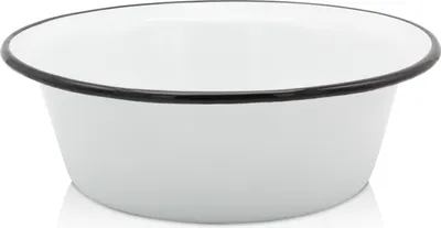 Produktbild von Karl Krüger 101321 Schüssel emailliert, weiß, Ø 32 cm