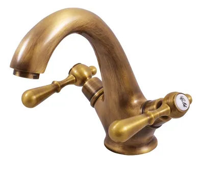 Obrázek produktu pro Slezák-RAV Vodovodní baterie umyvadlová Slezák RAV Morava Retro MK428SM Barva: stará mosaz, Rozměr: 1/2''