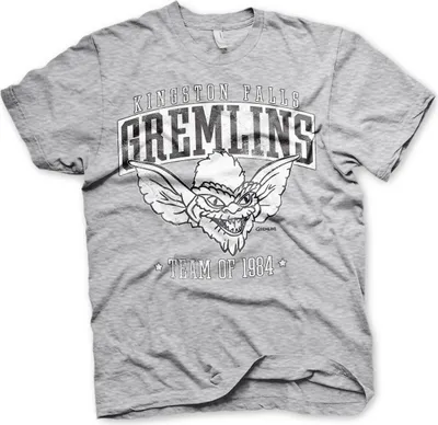 Produktbild von Team Kingston Falls Gremlins of 1984 T-Shirt - Medium - Heather-Grey