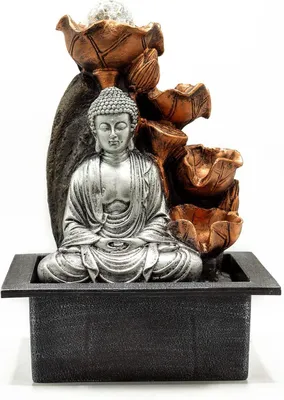 Produktbild von Tischbrunnen, 35 cm, mit Buddha-Kaskade und Kristallkugel