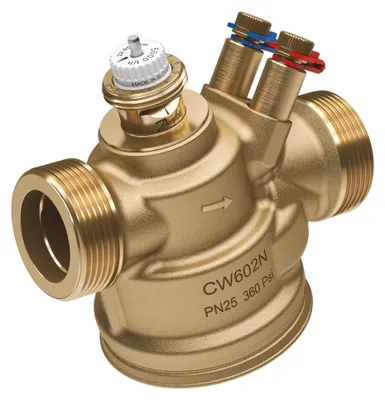 Produktbild von Danfoss Druckunabhängiges Regelventil, DN32, 360–3600l/h, G1 1/2", mit Messnippeln, PN25, 1 Stk.