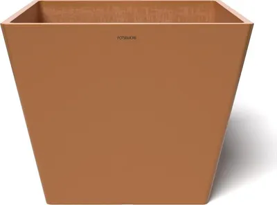 Produktbild von POTS&MORE Pflanztopf Prismo 40,¸ 40,8 cm quadratisch Terrakotta Höhe 33,2 cm
