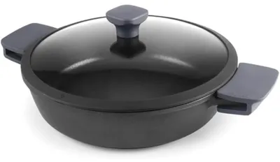 Kochtopf mit Deckel 28 cm 5,3 L Edelstahl poliert ofenfest