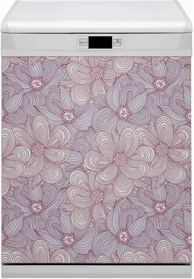 Produktbild von Magnet für Spülmaschine Abwaschbar 60x80 cm Magnet für Spülmaschine Magnetmatte Nachbildung - Blumen kritzeln