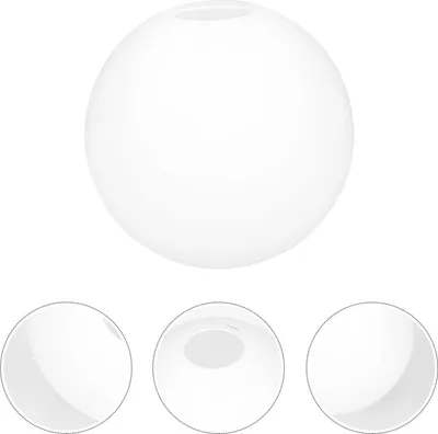 Imagen del producto de Pantalla para lámpara esférica de vidrio opal, 10 cm de diámetro, acabado mate. Pantalla sin rosca