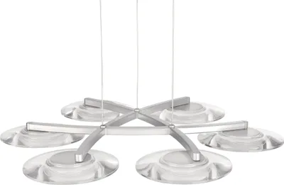 Produktbild von Philips myLiving Vaga LED-Pendelleuchte Aluminium, Nicht austauschbare(s) Leuchtmittel, 6 Glühbirne(n), LED, 2700 K, 220-240 V, Aluminium