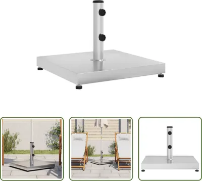 Zdjęcie produktu dla Stojak na parasole Living Store Ø32/38/48 mm słup 28 kg kwadratowy