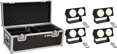 Obrázek produktu pro EUROLITE Set 4x LED CBB-2 COB WW Leiste + Case (20000811)