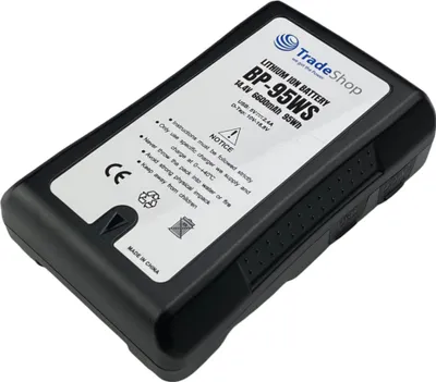 Produktbild von Trade-Shop Li-Ion Akku V-Mount 14,4V 6600mAh 95Wh mit D-Tap USB Ausgang für Sony DXC-D35WSPL DXC-D50 DXC-D50H DXC-D50K DXC-D50L DXC-D50P DXC-D50PH
