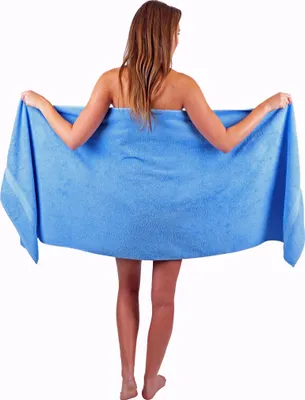 Produktbild von Betz Saunatuch 70 x 200 cm PREMIUM 100% Baumwolle Badetuch Liegetuch Strandtuch   Farbe: hellblau