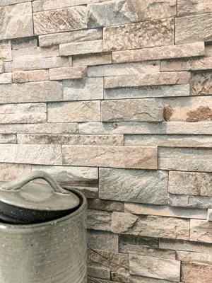 Produktbild von NEWROOM Tapete Beige Vliestapete Stein - Steintapete Modern Grau Naturstein Mauer Steinmauer Loft Steinwand