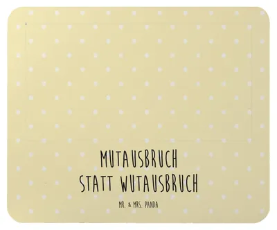 Produktbild von Mr. & Mrs. Panda Mauspad Schildkröte Luftballon - Gelb Pastell - Geschenk, pc, Motivationsspruch, Mousepad, mousematte, Mouse Pad, Schildkröten