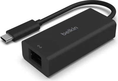 Produktbild von Belkin USB-C auf 2,5GB Ethernet- Adapter, schwarz      INC012btBK