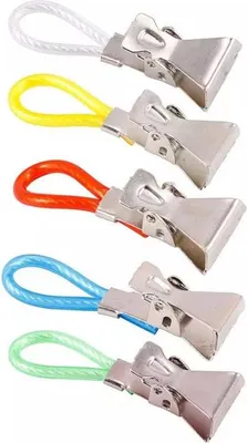 Immagine prodotto di Clip per asciugamani - clip - ganci - 1 set = 5 pezzi - 5 colori