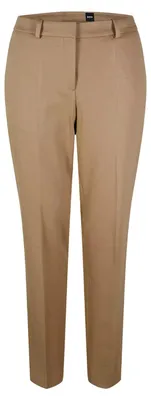 Productafbeelding van Boss - Broek voor dames, model GT65694 (maat 36 DE, reguliere pasvorm), kleur: middelbeige