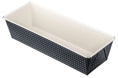 Produktbild von Zenker Königskuchenform 30 cm CREME NOIR, Backform aus Stahlblech, Kastenform mit keramisch verstärkter Antihaftbeschichtung (Farbe: Crème/Anthrazit)