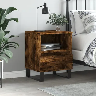 Obrázek produktu pro vidaXL Noční stolek Smoked Oak 40x35x50 cm výrobek ze dřeva