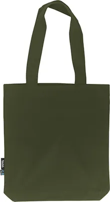 Immagine prodotto di Neutro O90003 | Borsa in twill / Shopping bag /  Fairtrade - Colore: Militare - Dimensioni: 38 x 42 x 7 cm