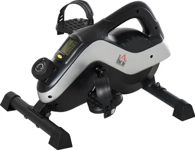 Produktbild von Mini Heimtrainer Pedaltrainer für Beintraining Pedal-Trainer mit Befestigungsgurt Anti-rutschmatte