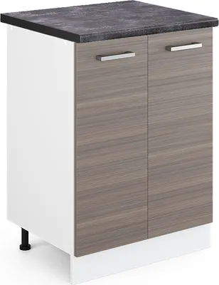 Image de Meuble bas de cuisine Vicco R-Line Gris noble 60cm , PT Anthracite, Model 46450