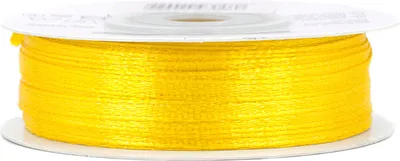 Produktbild von Satinband 3mm x 50m Rolle Gelb