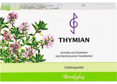 Produktbild von Bombastus Thymian Arzneitee bei Erkältungen, 20 St. Filterbeutel