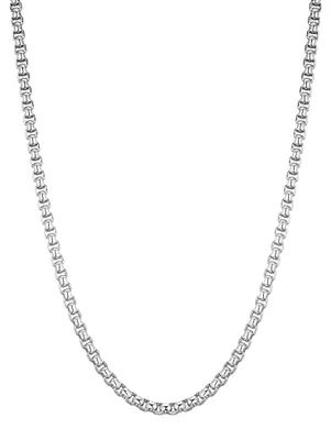 Produktbild von DonDon® Herren Halskette Edelstahl Länge 56 cm - Ø 0,6 cm