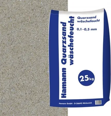 Produktbild von Hamann Mercatus Quarzsand wäschefeucht 0,1-0,5 mm 25 kg