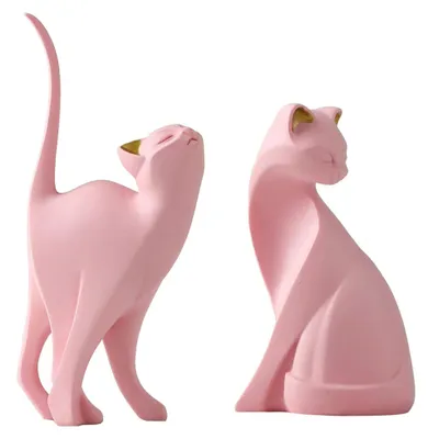 Productafbeelding van Moderne kattenbeelddecoratie voor woonkamer - Minimalistisch en uniek