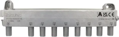 Produktbild von Televes 8-fach Verteiler VT814FZ 5-1218MHz VD: 14 dB 519608
