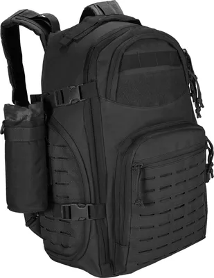 Image de 45L Tactical Backpack Grand sac à dos militaire de l'armée Imperméable à la Molle pour les randonnées en plein air Camping Trekking Chasse,Noir