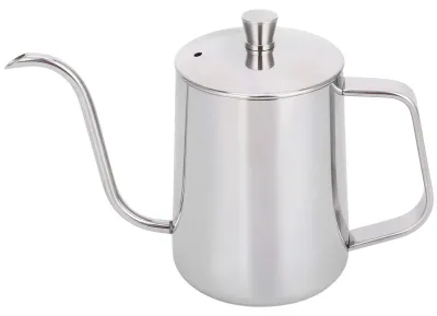 Kaffeewasserkocher Schwanenhals 600 ml Edelstahl Tropftülle
