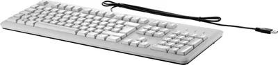 Produktbild von HP -USB-Tastatur (Grau), Volle Größe (100%), Kabelgebunden, USB, Grau