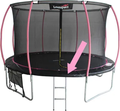 Zdjęcie produktu dla Osłona na sprężyny do trampoliny Sport Max 8ft czarno-różowa