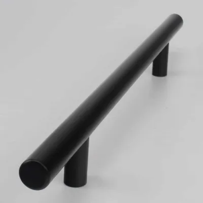 Produktbild von Handgriffshop Marita Möbelgriff Schwarz 160 mm Küchengriff Schrankgriff Schubladengriff Möbelbeschlag Lochabstand 160mm Griff Schwarz-Matt