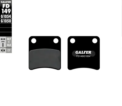 Obrázek produktu pro Brzdové destičky Galfer FD149G1054 polokovové