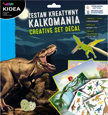 Produktbild von Kidea Dinosaurier-Aufkleber-Kreativset