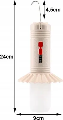 Image de Verk 12377 Lampe de camping LED multifonctionnelle 2 en 1, noire