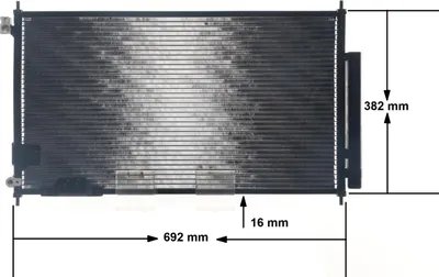 Immagine prodotto di Condensatore climatizzatore con tubi paralleli essiccatore MAHLE per, tra gli altri, HONDA ACCORD