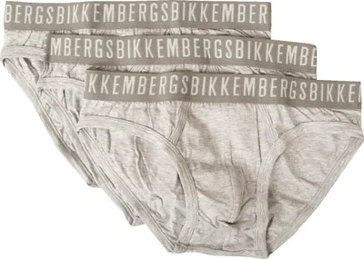 Produktbild von BIKKEMBERGS Herren-Slips, 3er-Pack, sichtbare elastische Unterhosen, Stretch-Baumwollunterwäsche, Artikel BKK1USP02TR, Dreierpack, XXL - EU XXL - US XL - FR 6, Cotone 95%,Elasthan 5%