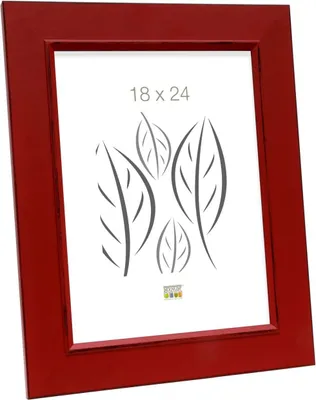 Produktbild von Deknudt S46FF4, rot lackierter Fotorahmen, 20 x 25 cm