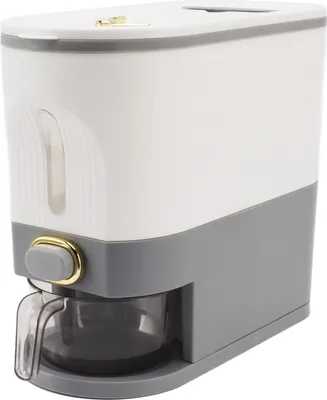 Immagine prodotto di Dispenser di riso, scatola di riso, contenitore di riso, contenitore di riso da cucina, scatola di cereali, dispenser di cereali